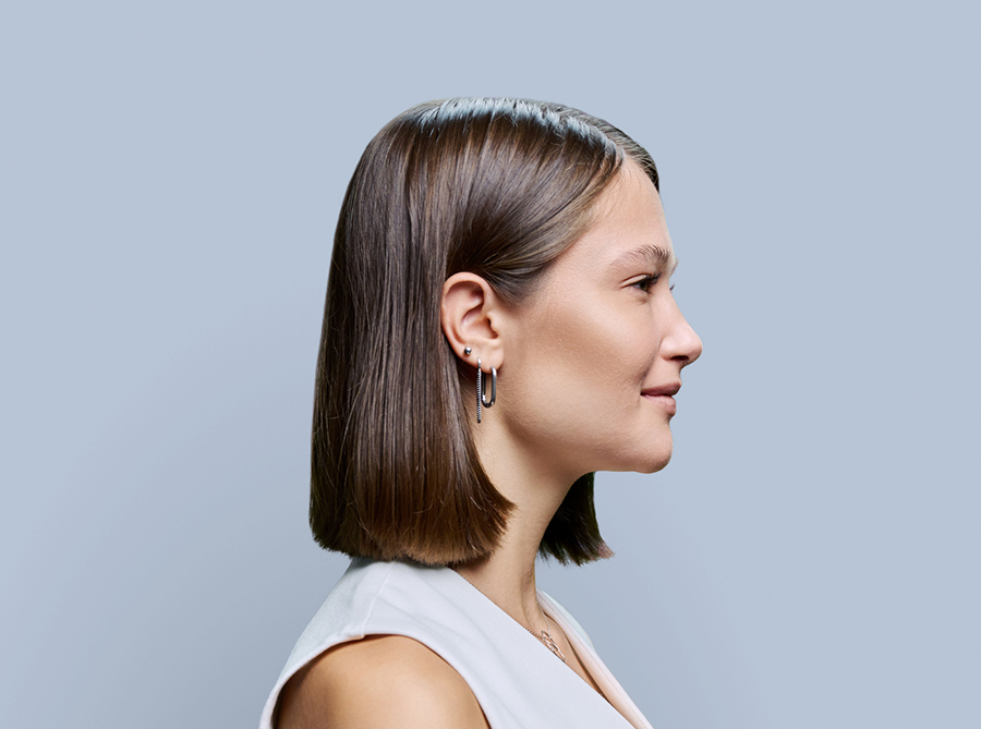 woman's face in profile